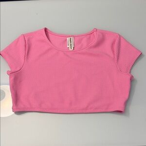 NWOT Dippin’ Daisys Short Sleeve Swim Crop Top